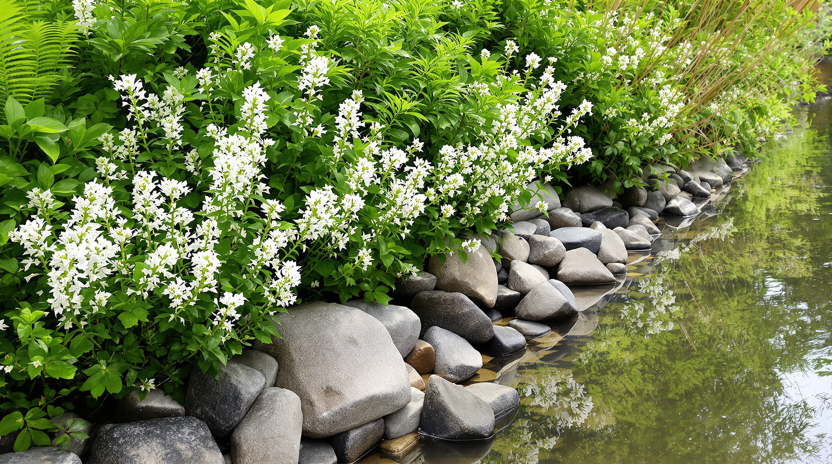 Native coastal planting at waterline — riparian buffer installation South Florida